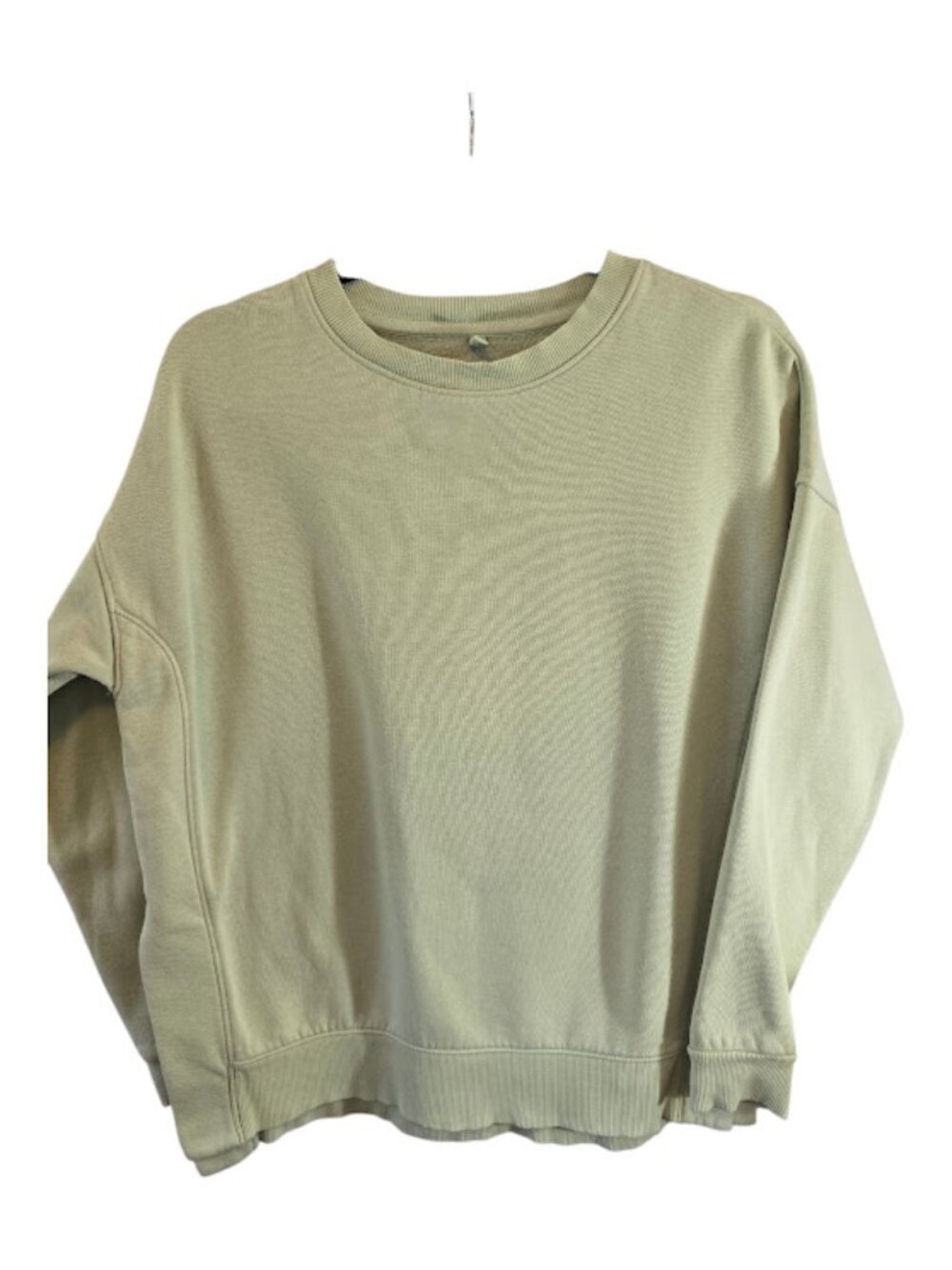 Cotton blend crew neck sweatshirt sage green Lou & Grey size XS relaxed comfy
